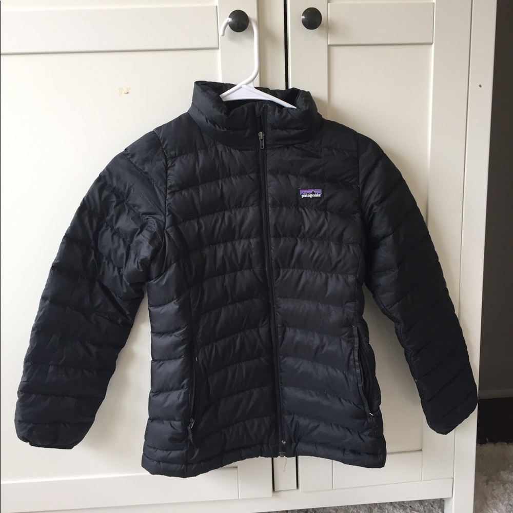 Girl's Black Puffy Patagonia